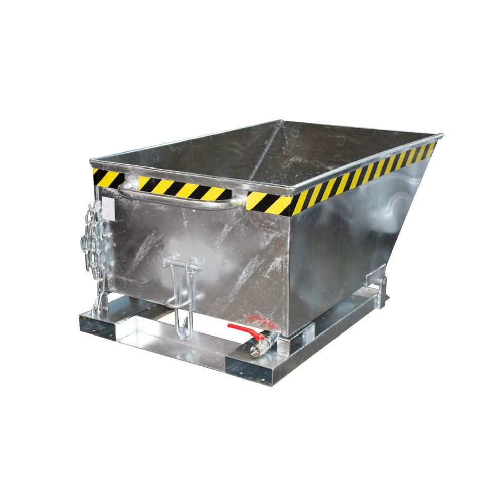 Imagen del producto: Volquete de virutas Bauer®, cubeta baja, galvanizado, volumen 0,4 m³