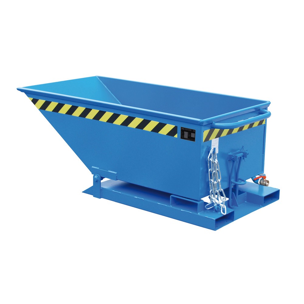 Imagen del producto: Bauer® Volquete de virutas, cubeta baja, pintado, volumen 0,25 m³, RAL 5012 azul luminoso