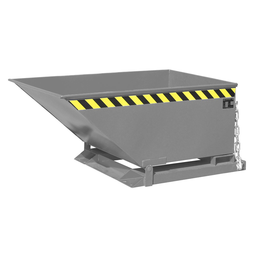 Imagen del producto: Bauer® Volquete de virutas, cubeta baja, pintado, volumen 0,4 m³, RAL 7005 gris ratón