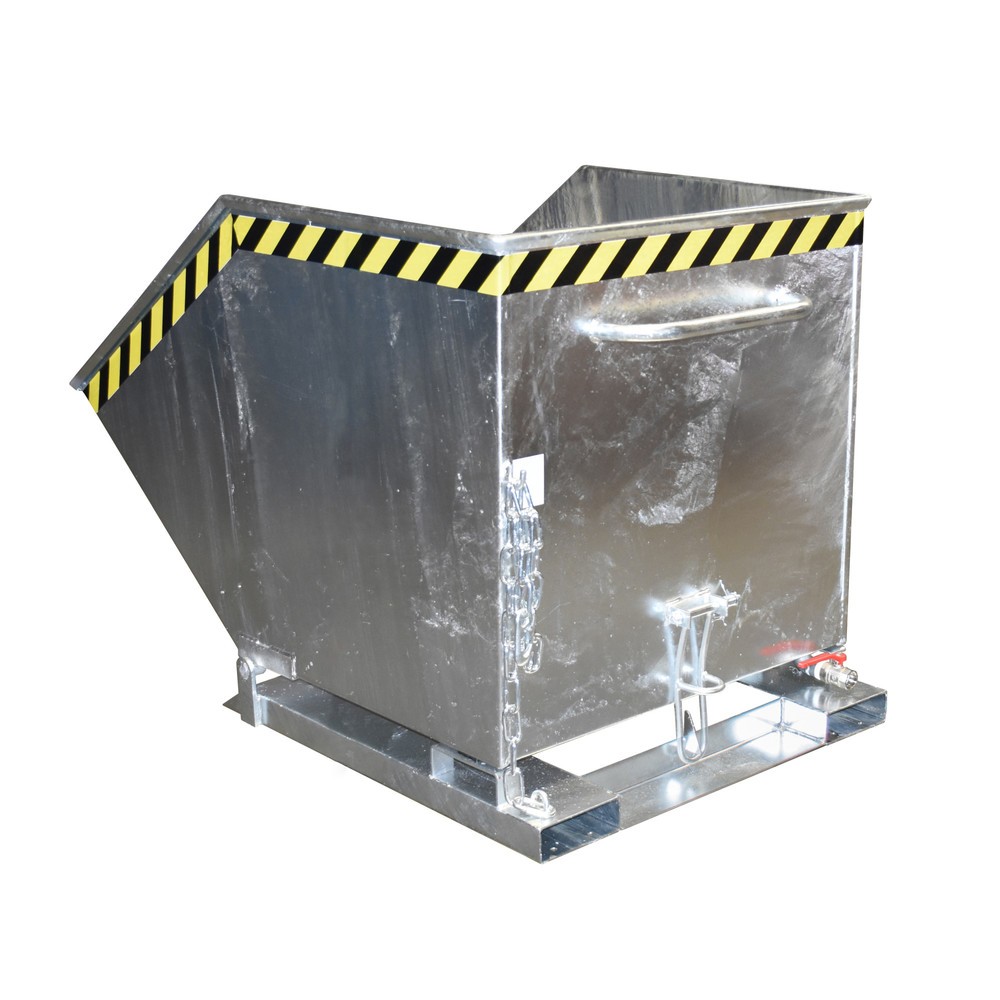 Imagen del producto: Volquete de virutas Bauer®, cubeta en forma de caja, galvanizado, volumen 0,8 m³