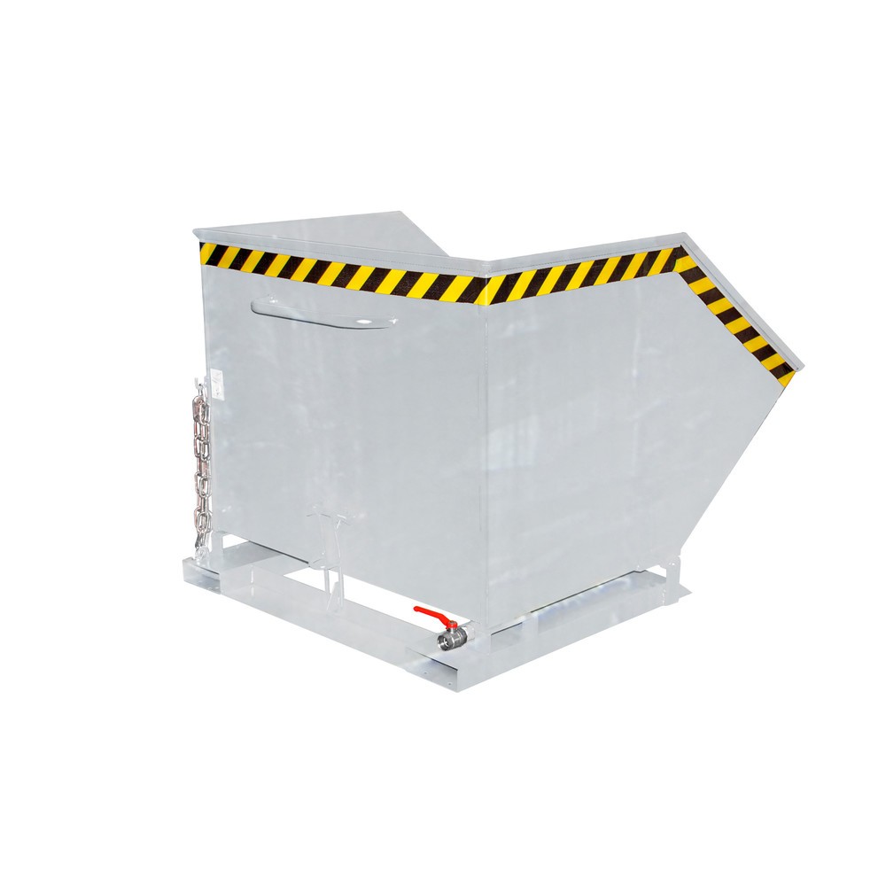 Imagen del producto: Volquete de virutas Bauer®, cubeta en forma de caja, galvanizado, volumen 1 m³
