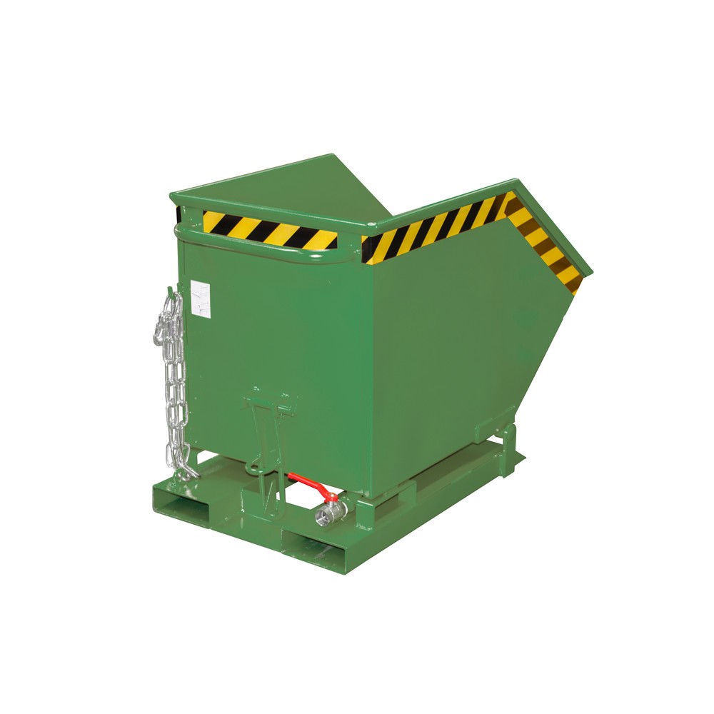 Imagen del producto: Bauer® Volquete de virutas, cubeta en forma de caja, pintado, volumen 0,25 m³, RAL 6011 verde reseda