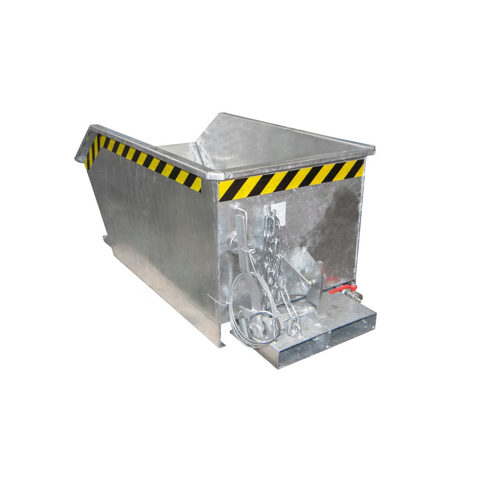 Número de imagen del producto 1: Volquete de virutas Bauer®, estante intermedio de chapa perforada, galvanizado, CC 750 kg, volumen 0,3 m³