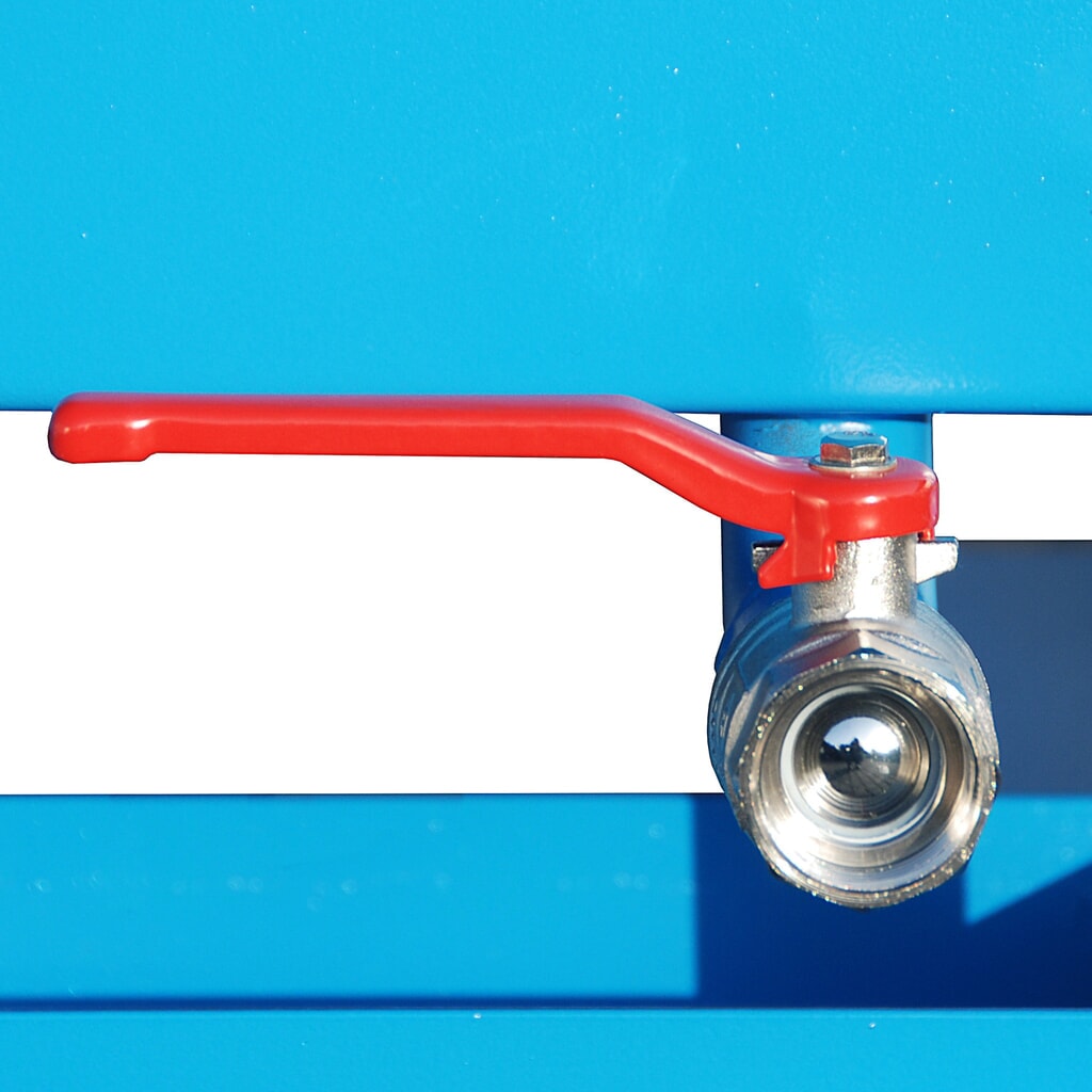 Bauer® Volquete de virutas, altura de construcción baja, con huecos para horquillas, pintado, volumen 0,3 m³, RAL 5012 azul luminoso Número de imagen del producto 7: Bauer® Volquete de virutas, altura de construcción baja, con huecos para horquillas, pintado, volumen 0,3 m³, RAL 5012 azul luminoso