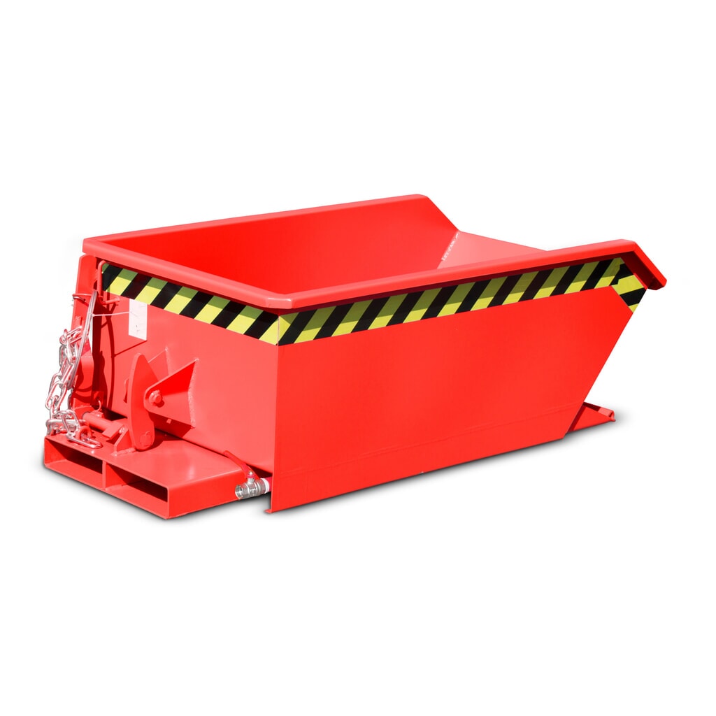 Bauer® contenedor mini chip, altura de construcción extremadamente baja, pintado, volumen 0,23 m³, RAL 5012 azul luminoso Número de imagen del producto 3: Bauer® contenedor mini chip, altura de construcción extremadamente baja, pintado, volumen 0,23 m³, RAL 5012 azul luminoso