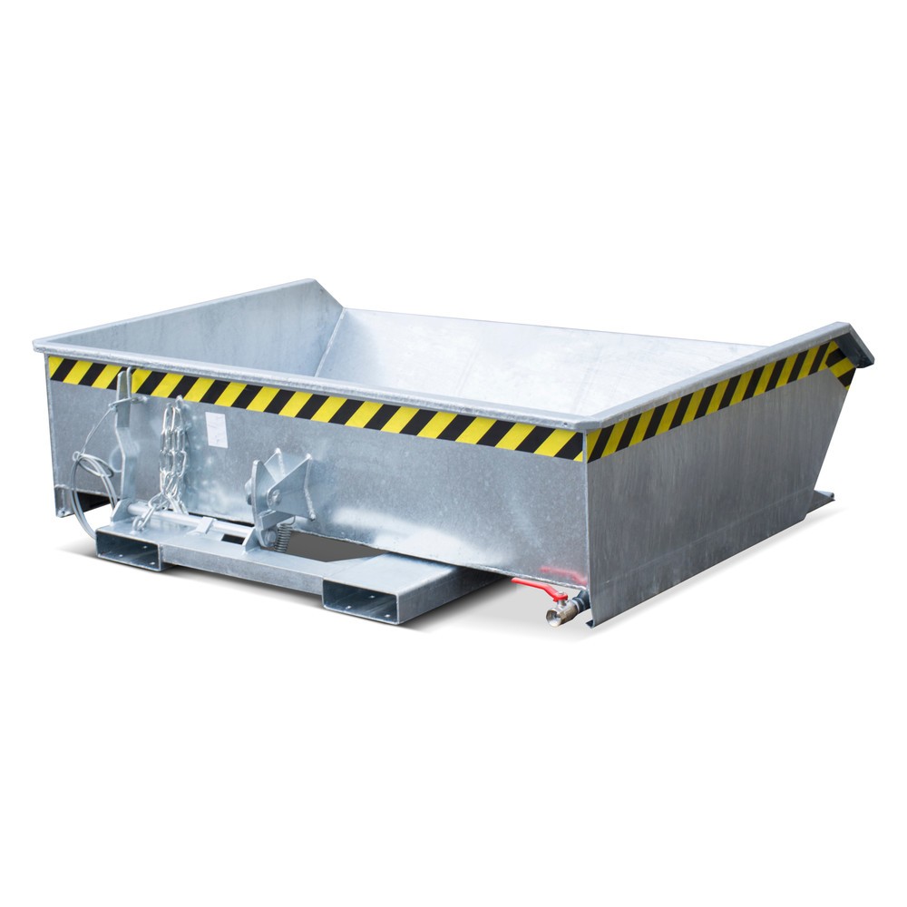 Imagen del producto: Volquete mini de virutas Bauer®, altura de construcción extremadamente baja, galvanizado, volumen 0,61 m³