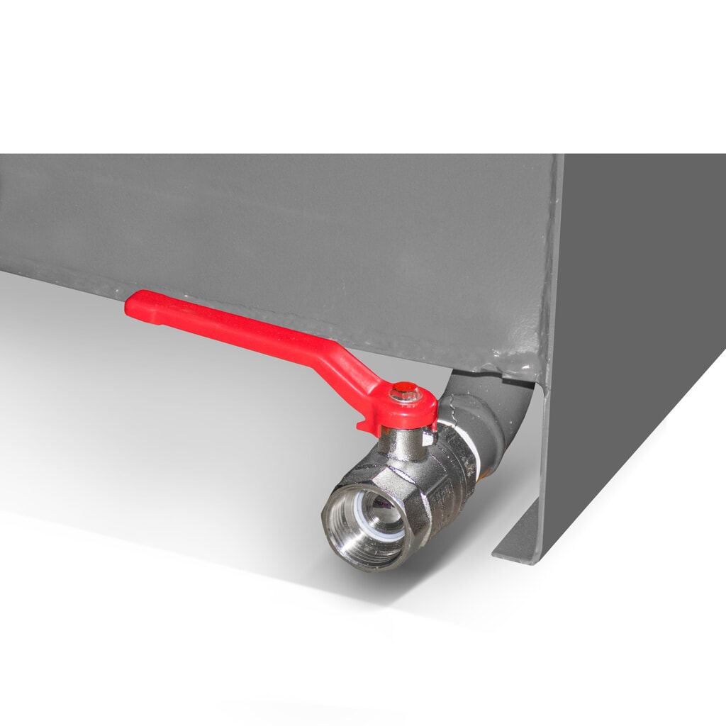 Bauer® contenedor mini chip, altura de construcción extremadamente baja, pintado, volumen 0,23 m³, RAL 5012 azul luminoso Número de imagen del producto 8: Bauer® contenedor mini chip, altura de construcción extremadamente baja, pintado, volumen 0,23 m³, RAL 5012 azul luminoso