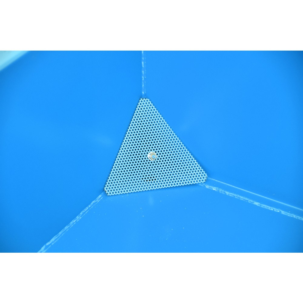 Imagen del producto: Bauer® contenedor mini chip, altura de construcción extremadamente baja, pintado, volumen 0,61 m³, RAL 5012 azul luminoso