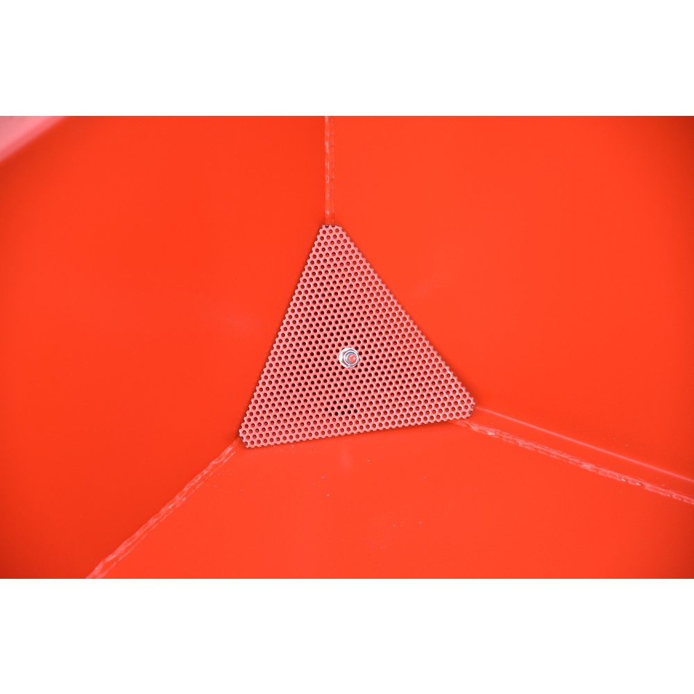 Imagen del producto: Bauer® contenedor mini chip, altura de construcción extremadamente baja, pintado, volumen 0,61 m³, RAL 3000 rojo fuego
