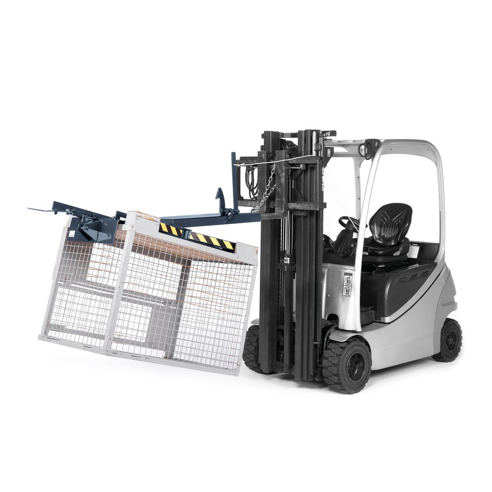 Número de imagen del producto 2: Volteador de contenedores jaula, modelo RGW, CC 450 kg, RAL 7016 gris antracita