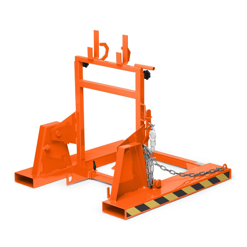 Número de imagen del producto 1: Volteador de cubos de basura modelo RMW, LxAxH 1.000 x 1.000 x 1.080 mm, RAL 2004 naranja