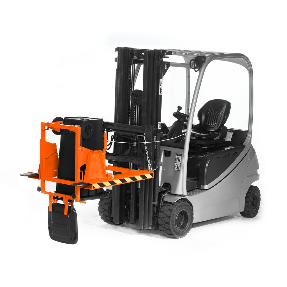 Número de imagen del producto 2: Volteador de cubos de basura modelo RMW, LxAxH 1.000 x 1.000 x 1.080 mm, RAL 2004 naranja