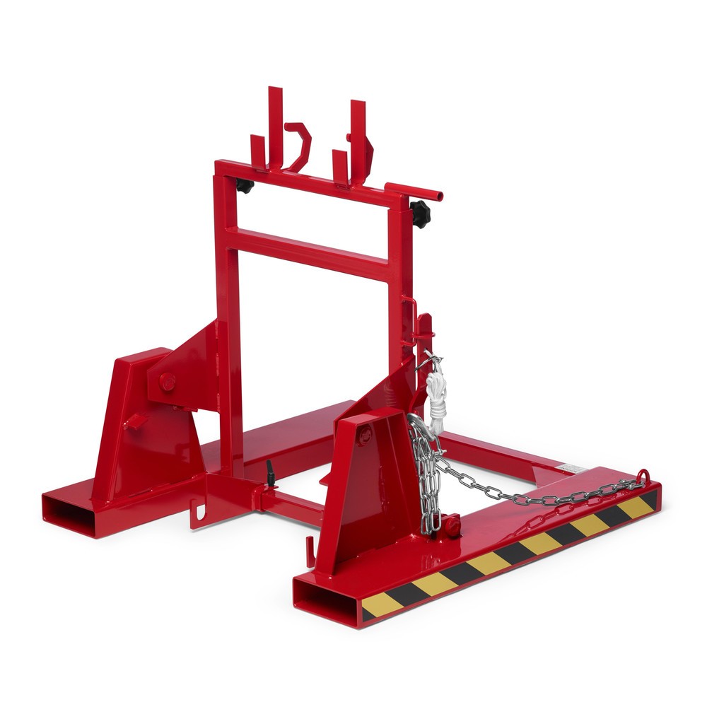 Número de imagen del producto 1: Volteador de cubos de basura modelo RMW, LxAxH 1.000 x 1.000 x 1.080 mm, RAL 3000 rojo fuego
