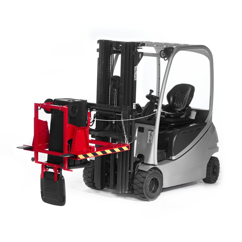 Número de imagen del producto 2: Volteador de cubos de basura modelo RMW, LxAxH 1.000 x 1.000 x 1.080 mm, RAL 3000 rojo fuego