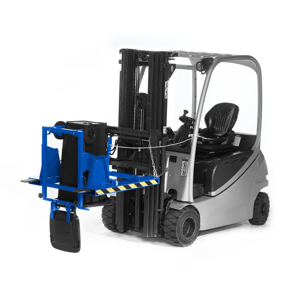Número de imagen del producto 2: Volteador de cubos de basura modelo RMW, LxAxH 1.000 x 1.000 x 1.080 mm, RAL 5010 azul genciana