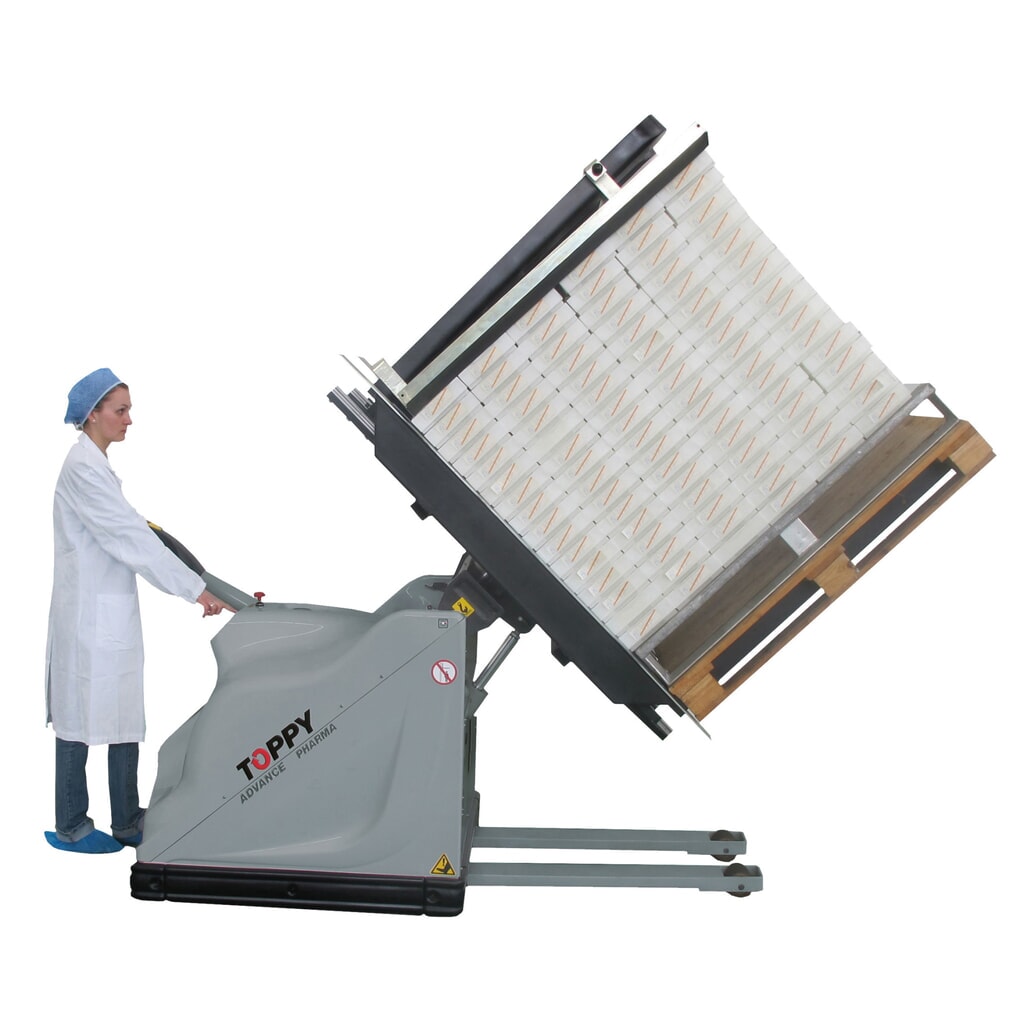 Volteador de palets móvil, abertura de 760 - 1.620 mm, CC 1.000 kg Número de imagen del producto 6: Volteador de palets móvil, abertura de 760 - 1.620 mm, CC 1.000 kg